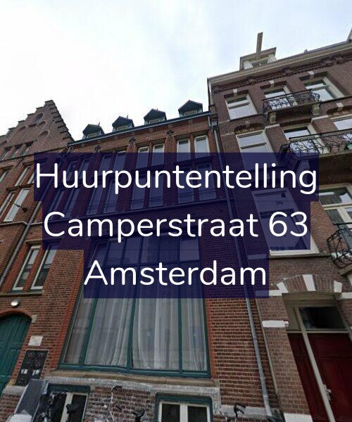 Foto gevel Huurpuntentelling voor Camperstraat 63, Amsterdam