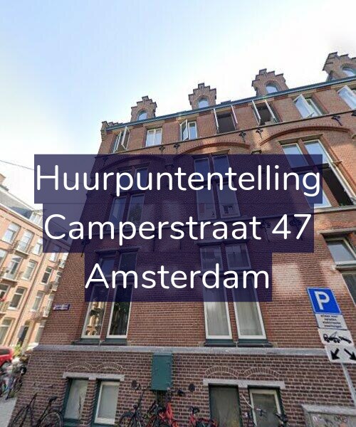 Foto gevel Huurpuntentelling voor Camperstraat 47, Amsterdam