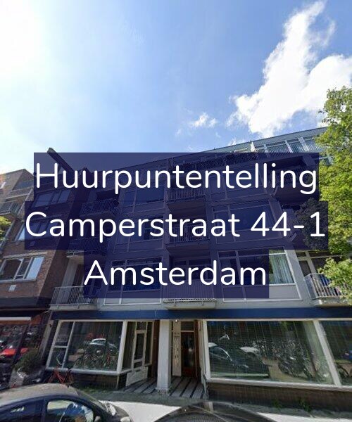 Foto gevel Huurpuntentelling voor Camperstraat 44-1, Amsterdam