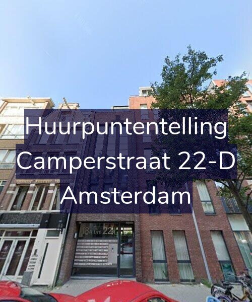 Foto gevel Huurpuntentelling voor Camperstraat 22-D, Amsterdam