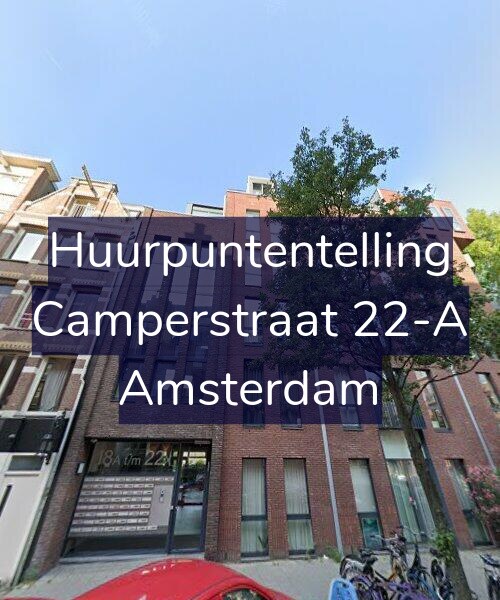 Foto gevel Huurpuntentelling voor Camperstraat 22-A, Amsterdam