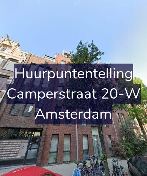 Foto gevel Huurpuntentelling voor Camperstraat 20-W, Amsterdam