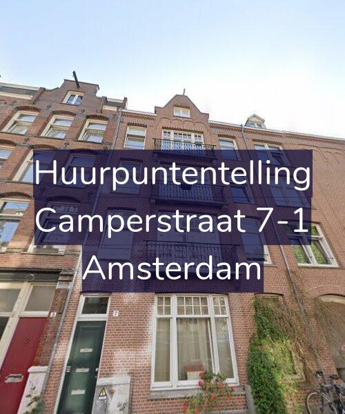 Foto gevel Huurpuntentelling voor Camperstraat 7-1, Amsterdam