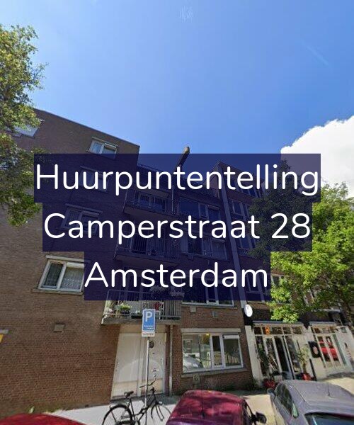 Foto gevel Huurpuntentelling voor Camperstraat 28, Amsterdam