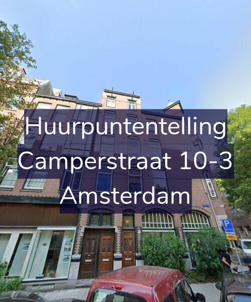 Foto gevel Huurpuntentelling voor Camperstraat 10-3, Amsterdam