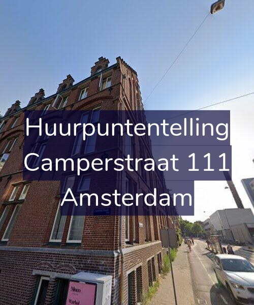 Foto gevel Huurpuntentelling voor Camperstraat 111, Amsterdam