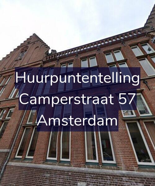 Foto gevel Huurpuntentelling voor Camperstraat 57, Amsterdam