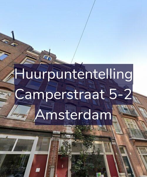 Foto gevel Huurpuntentelling voor Camperstraat 5-2, Amsterdam