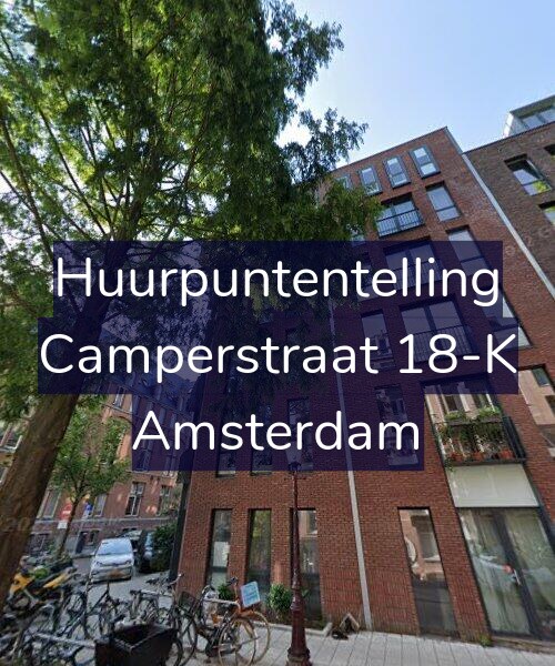 Foto gevel Huurpuntentelling voor Camperstraat 18-K, Amsterdam