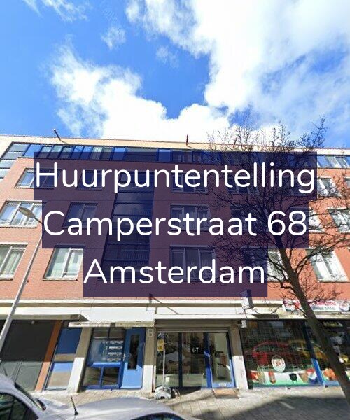 Foto gevel Huurpuntentelling voor Camperstraat 68, Amsterdam