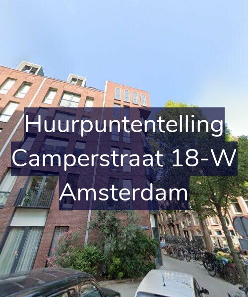 Foto gevel Huurpuntentelling voor Camperstraat 18-W, Amsterdam