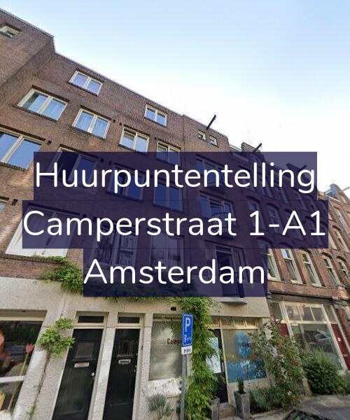 Foto gevel Huurpuntentelling voor Camperstraat 1-A1, Amsterdam