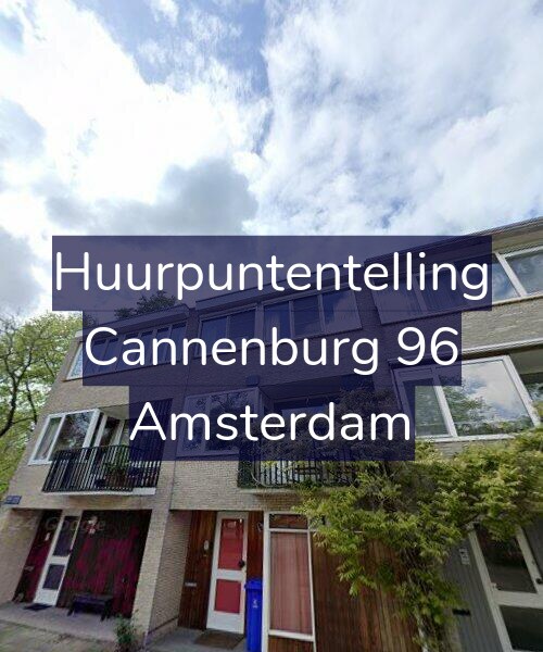 Foto gevel Huurpuntentelling voor Cannenburg 96, Amsterdam