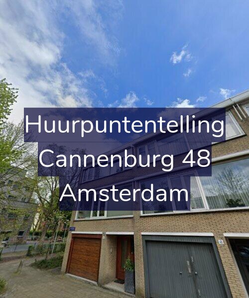 Foto gevel Huurpuntentelling voor Cannenburg 48, Amsterdam