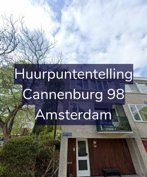 Foto gevel Huurpuntentelling voor Cannenburg 98, Amsterdam