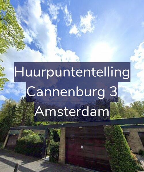 Foto gevel Huurpuntentelling voor Cannenburg 3, Amsterdam