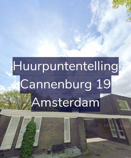 Foto gevel Huurpuntentelling voor Cannenburg 19, Amsterdam