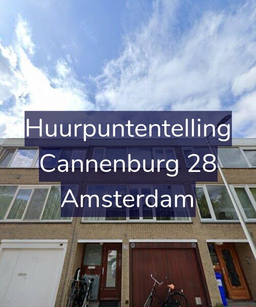 Foto gevel Huurpuntentelling voor Cannenburg 28, Amsterdam