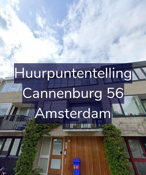 Foto gevel Huurpuntentelling voor Cannenburg 56, Amsterdam