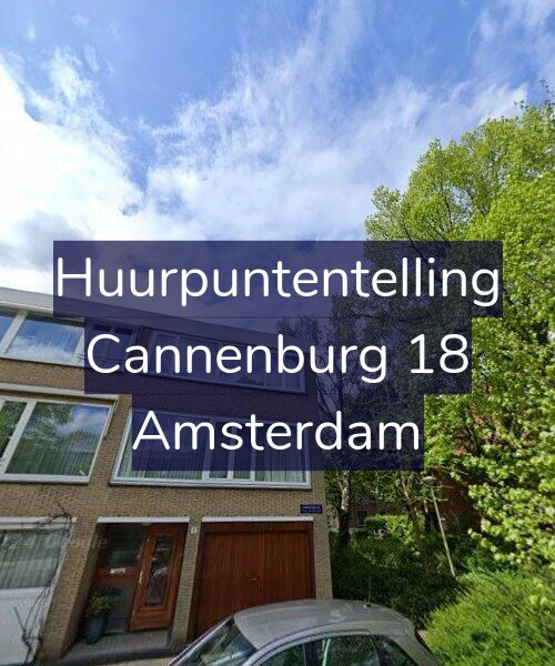 Foto gevel Huurpuntentelling voor Cannenburg 18, Amsterdam