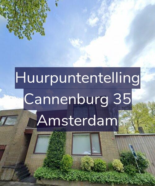 Foto gevel Huurpuntentelling voor Cannenburg 35, Amsterdam