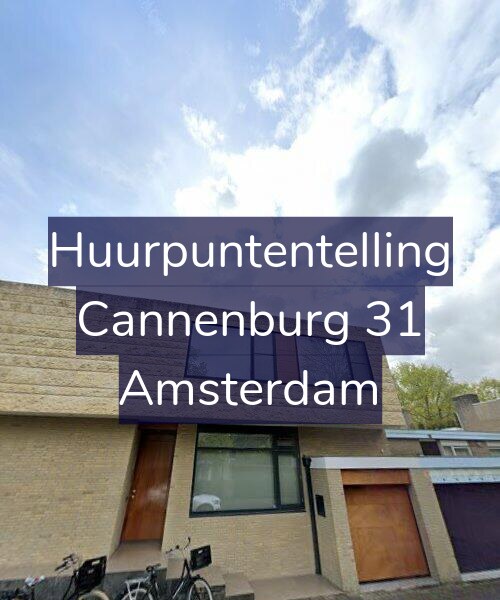 Foto gevel Huurpuntentelling voor Cannenburg 31, Amsterdam