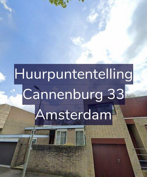 Foto gevel Huurpuntentelling voor Cannenburg 33, Amsterdam