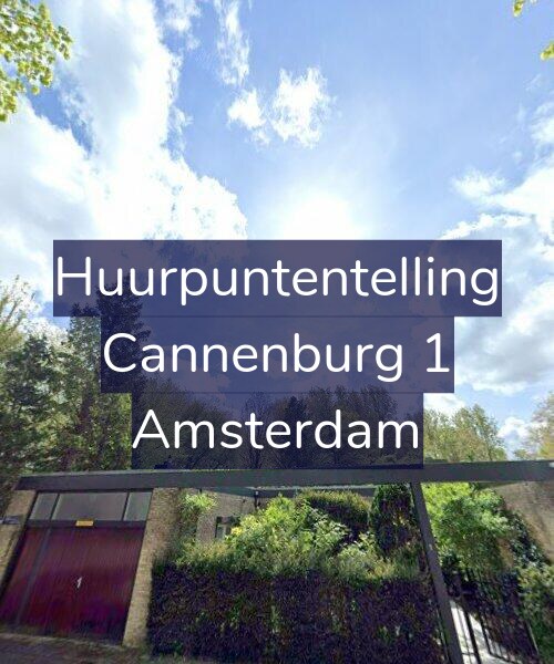Foto gevel Huurpuntentelling voor Cannenburg 1, Amsterdam