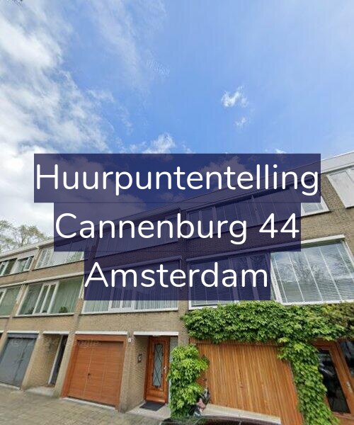 Foto gevel Huurpuntentelling voor Cannenburg 44, Amsterdam