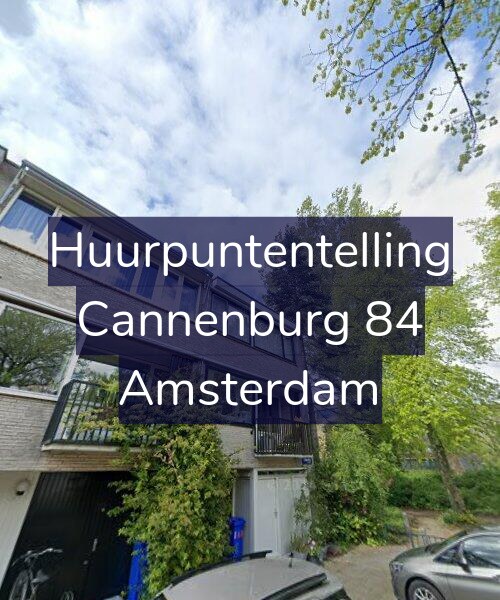 Foto gevel Huurpuntentelling voor Cannenburg 84, Amsterdam