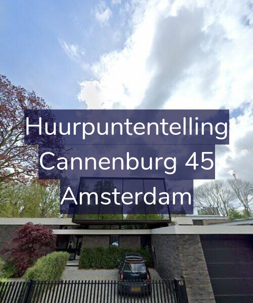Foto gevel Huurpuntentelling voor Cannenburg 45, Amsterdam