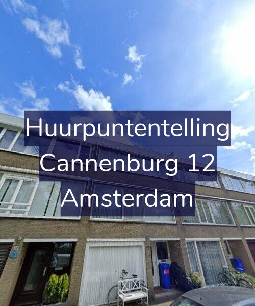Foto gevel Huurpuntentelling voor Cannenburg 12, Amsterdam