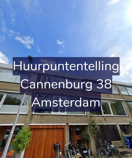 Foto gevel Huurpuntentelling voor Cannenburg 38, Amsterdam