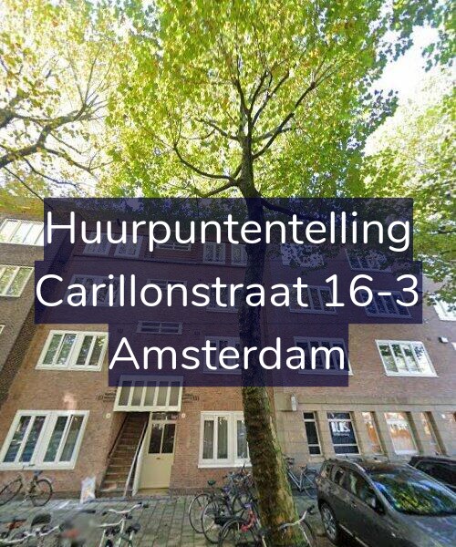 Foto gevel Huurpuntentelling voor Carillonstraat 16-3, Amsterdam