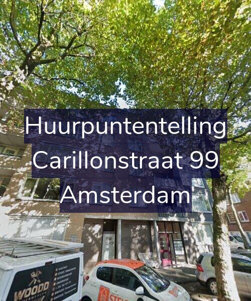 Foto gevel Huurpuntentelling voor Carillonstraat 99, Amsterdam
