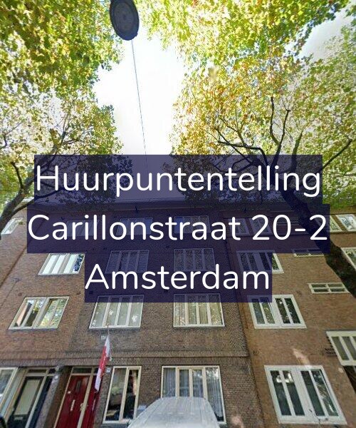 Foto gevel Huurpuntentelling voor Carillonstraat 20-2, Amsterdam
