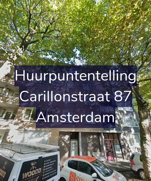 Foto gevel Huurpuntentelling voor Carillonstraat 87, Amsterdam