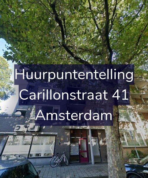 Foto gevel Huurpuntentelling voor Carillonstraat 41, Amsterdam