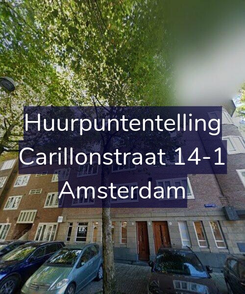 Foto gevel Huurpuntentelling voor Carillonstraat 14-1, Amsterdam