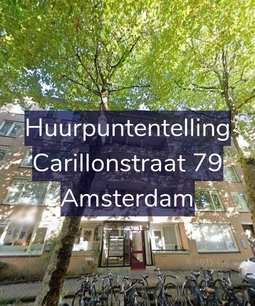 Foto gevel Huurpuntentelling voor Carillonstraat 79, Amsterdam