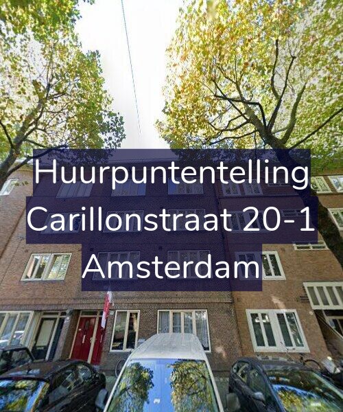Foto gevel Huurpuntentelling voor Carillonstraat 20-1, Amsterdam
