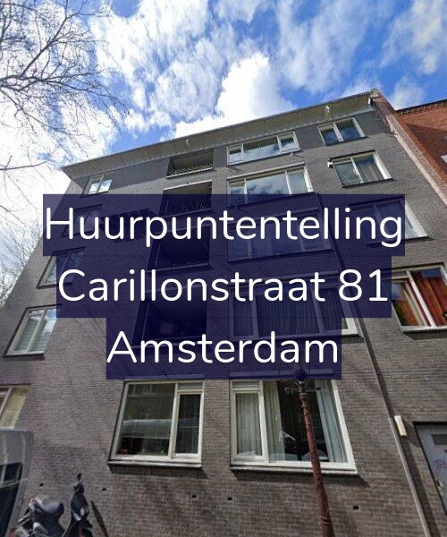 Foto gevel Huurpuntentelling voor Carillonstraat 81, Amsterdam