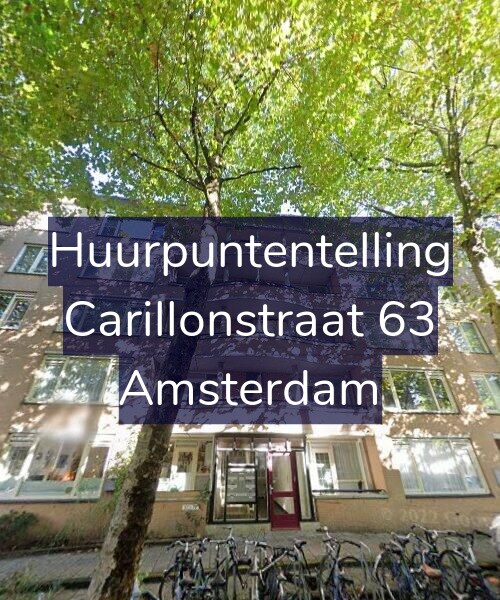 Foto gevel Huurpuntentelling voor Carillonstraat 63, Amsterdam