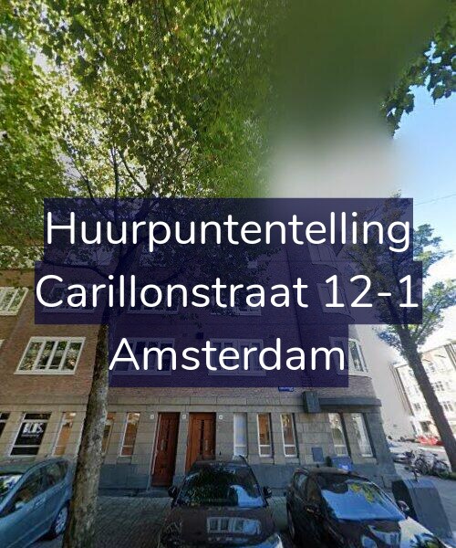 Foto gevel Huurpuntentelling voor Carillonstraat 12-1, Amsterdam