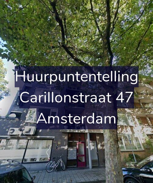 Foto gevel Huurpuntentelling voor Carillonstraat 47, Amsterdam