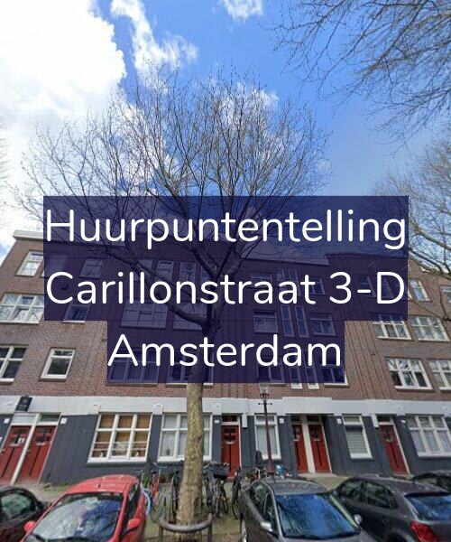 Foto gevel Huurpuntentelling voor Carillonstraat 3-D, Amsterdam