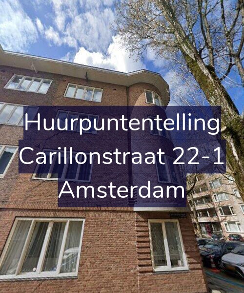Foto gevel Huurpuntentelling voor Carillonstraat 22-1, Amsterdam