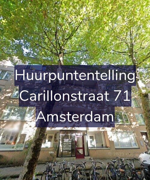 Foto gevel Huurpuntentelling voor Carillonstraat 71, Amsterdam
