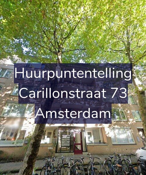 Foto gevel Huurpuntentelling voor Carillonstraat 73, Amsterdam