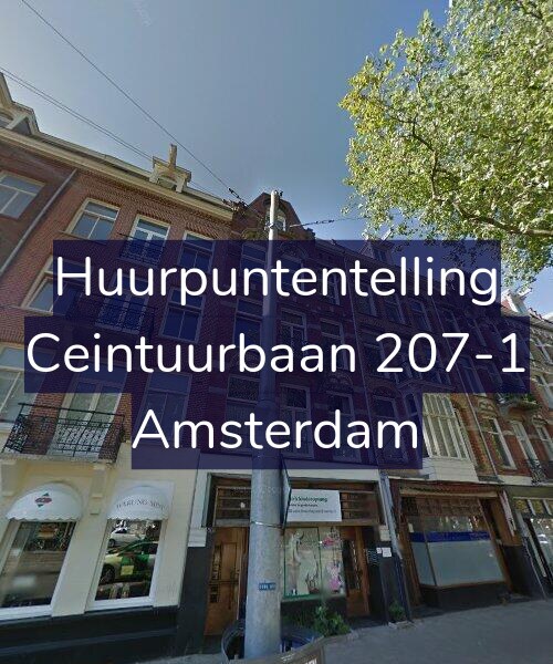 Foto gevel Huurpuntentelling voor Ceintuurbaan 207-1, Amsterdam